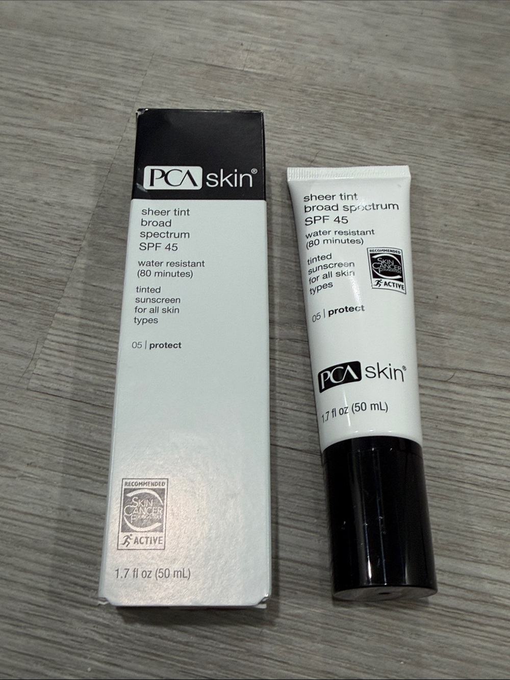 PCA Skin Sheer Tint Broad Spectrum SPF 45 Tinted Sunscreen - Used once